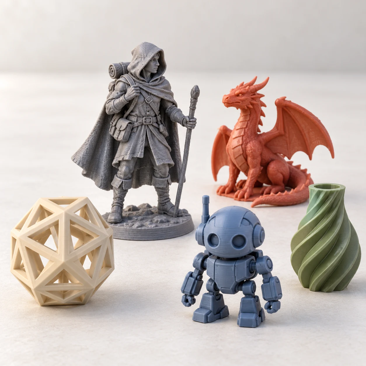 Illustrative miniature and figurine concept collection